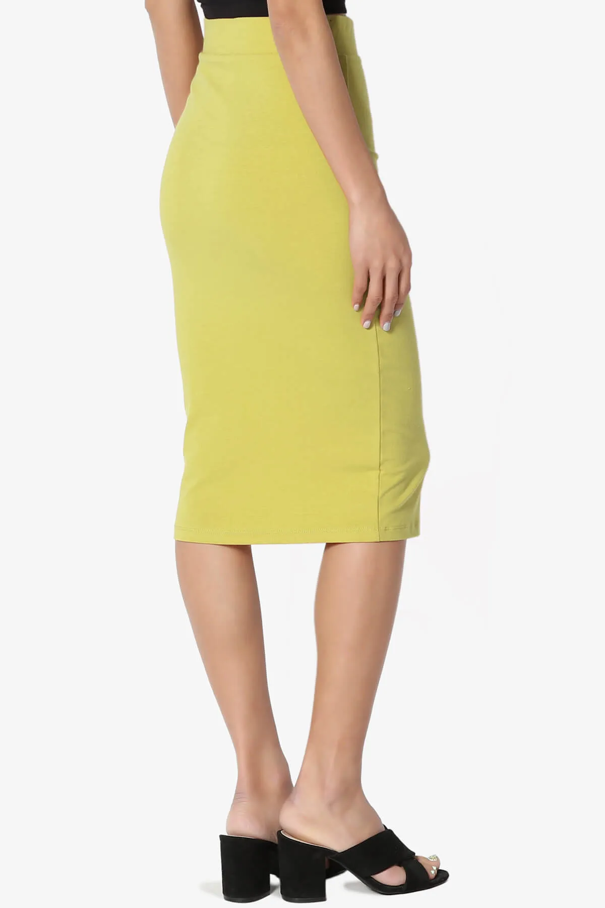 Karan Cotton Midi Pencil Skirt