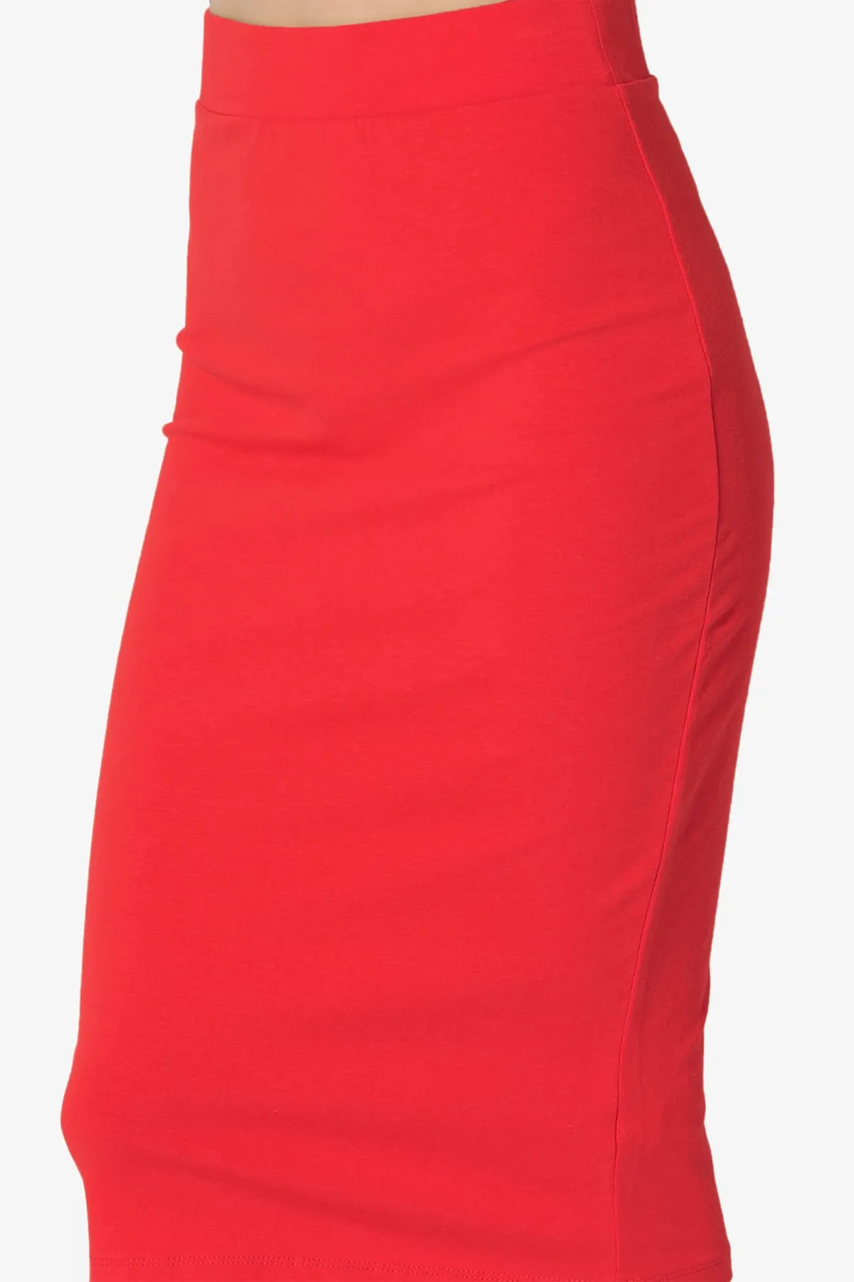Karan Cotton Midi Pencil Skirt