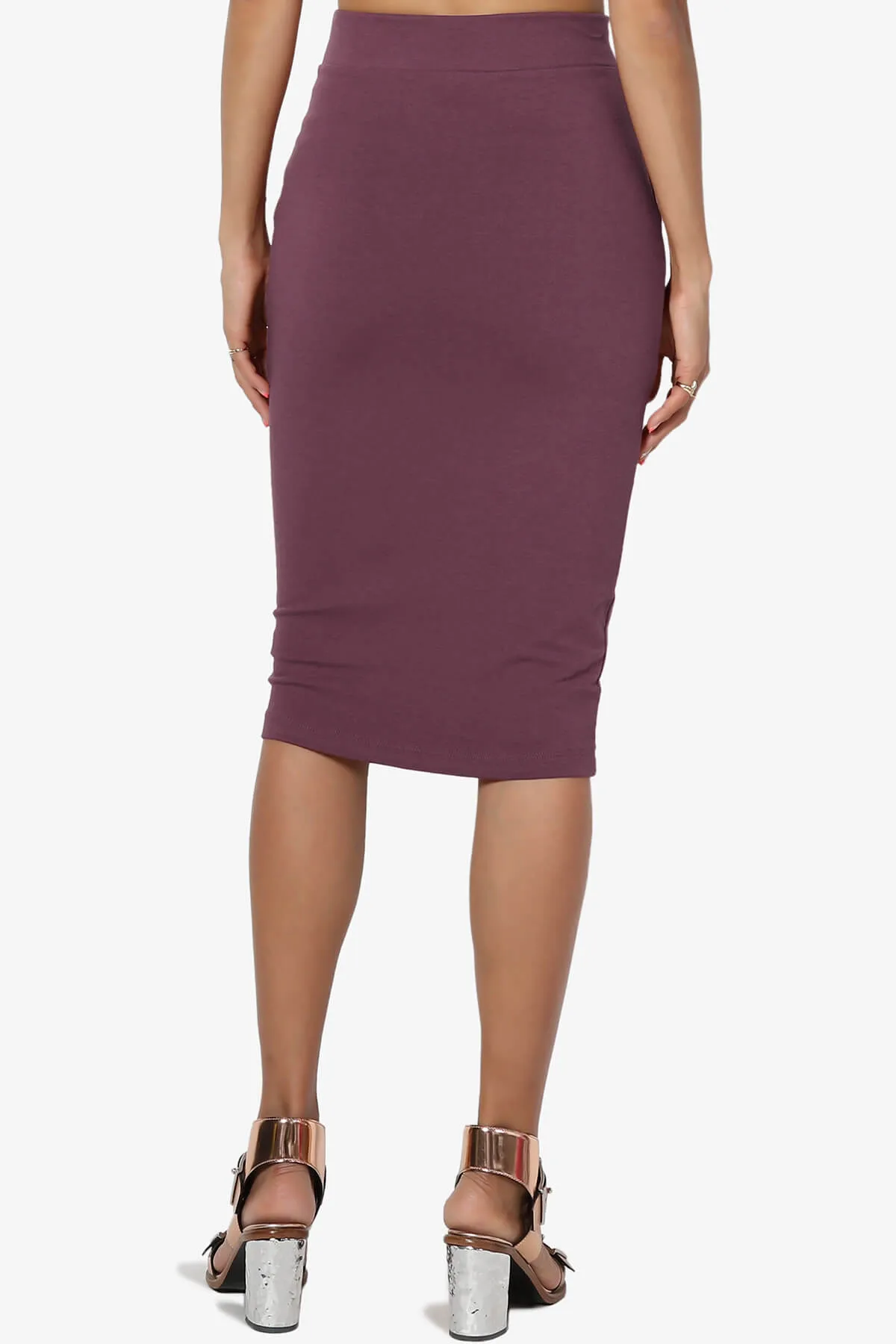 Karan Cotton Midi Pencil Skirt
