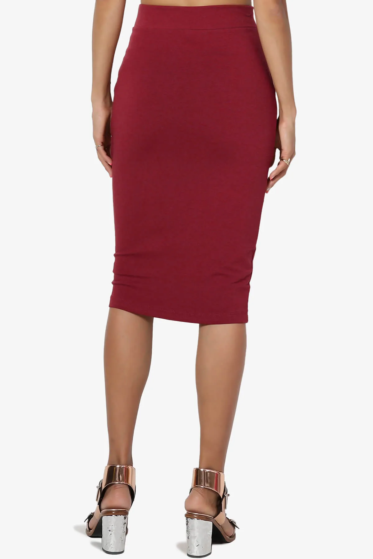 Karan Cotton Midi Pencil Skirt