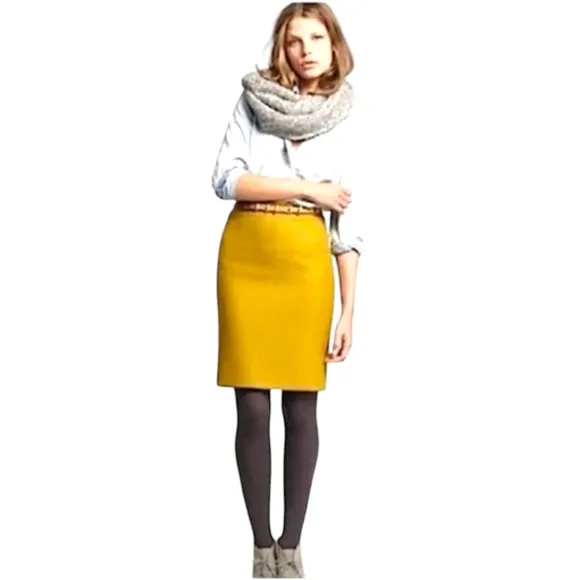 KASPER PLUS SIZE Womens Gold Back Slit Knee High Pencil Skirt Size 24W