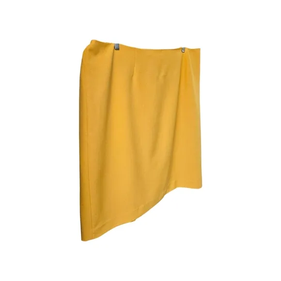 KASPER PLUS SIZE Womens Gold Back Slit Knee High Pencil Skirt Size 24W