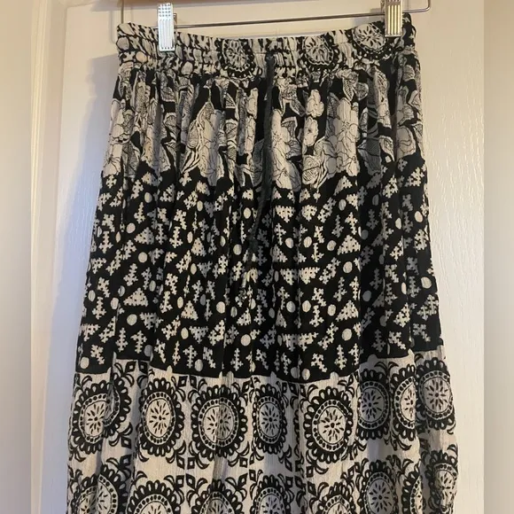 Kathmandu Original Aztec Boho Print Maxi Skirt One Size Peasant Hippie Casual