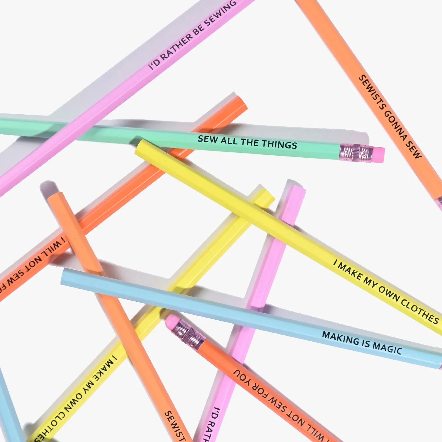 KATM Sewing Themed Pencils | Pack of 6 HB Pencils