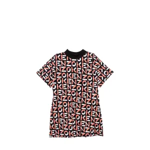 Kenzo Kids Stretch All-Over Print Dress