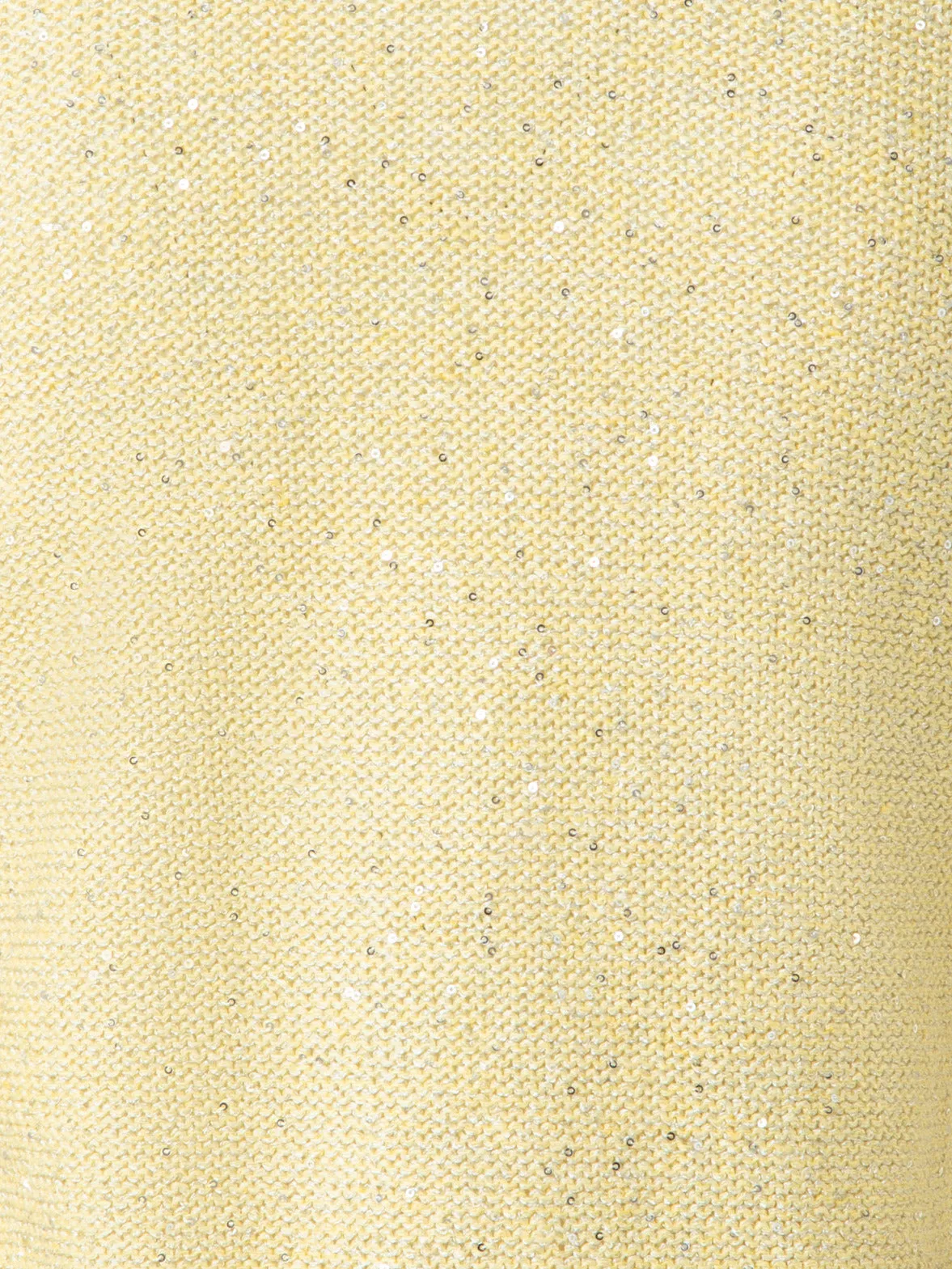 Knit Sweater in Linen Cotton with Micro Sequins