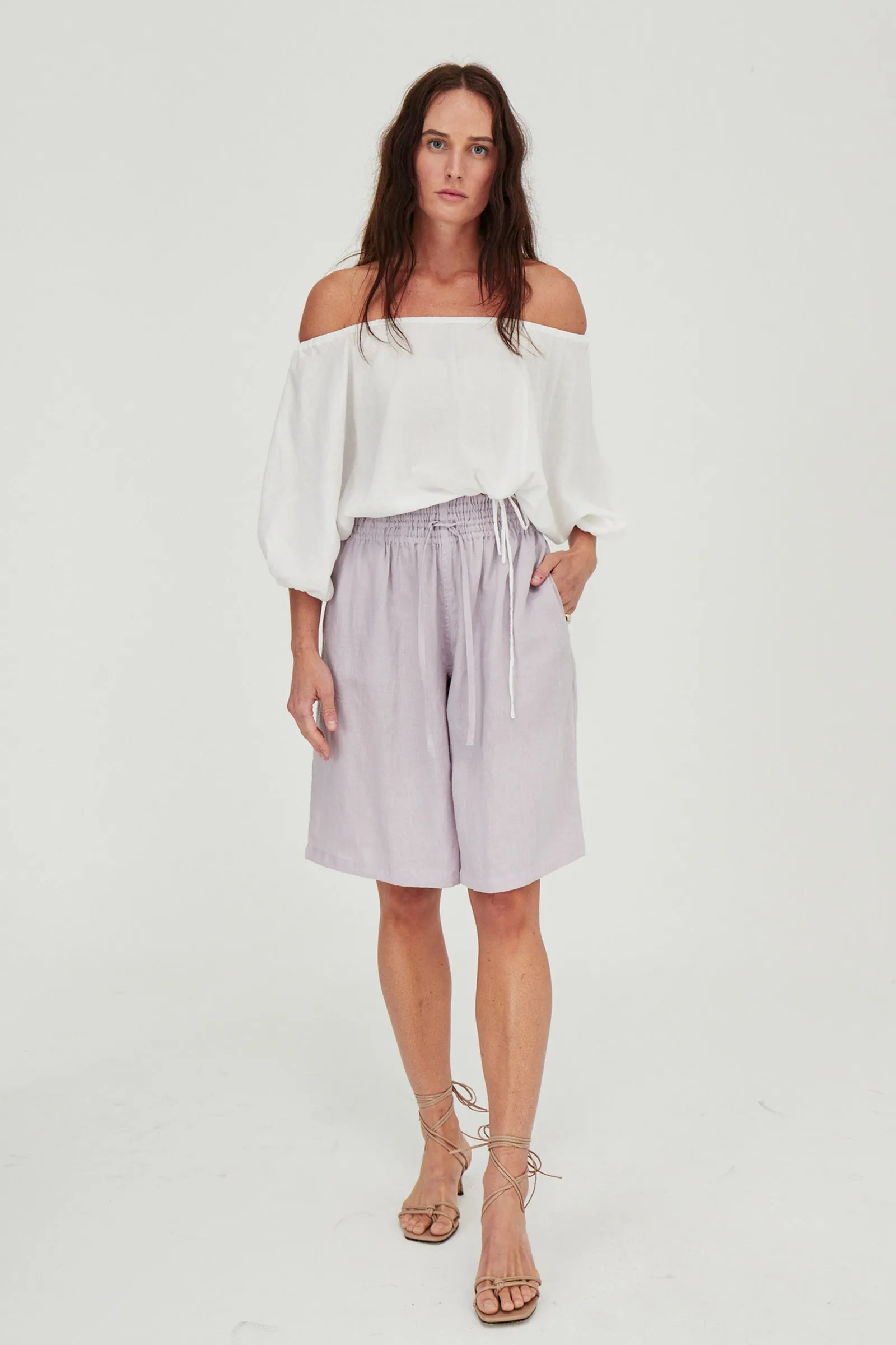 Koko Linen Shorts Mist