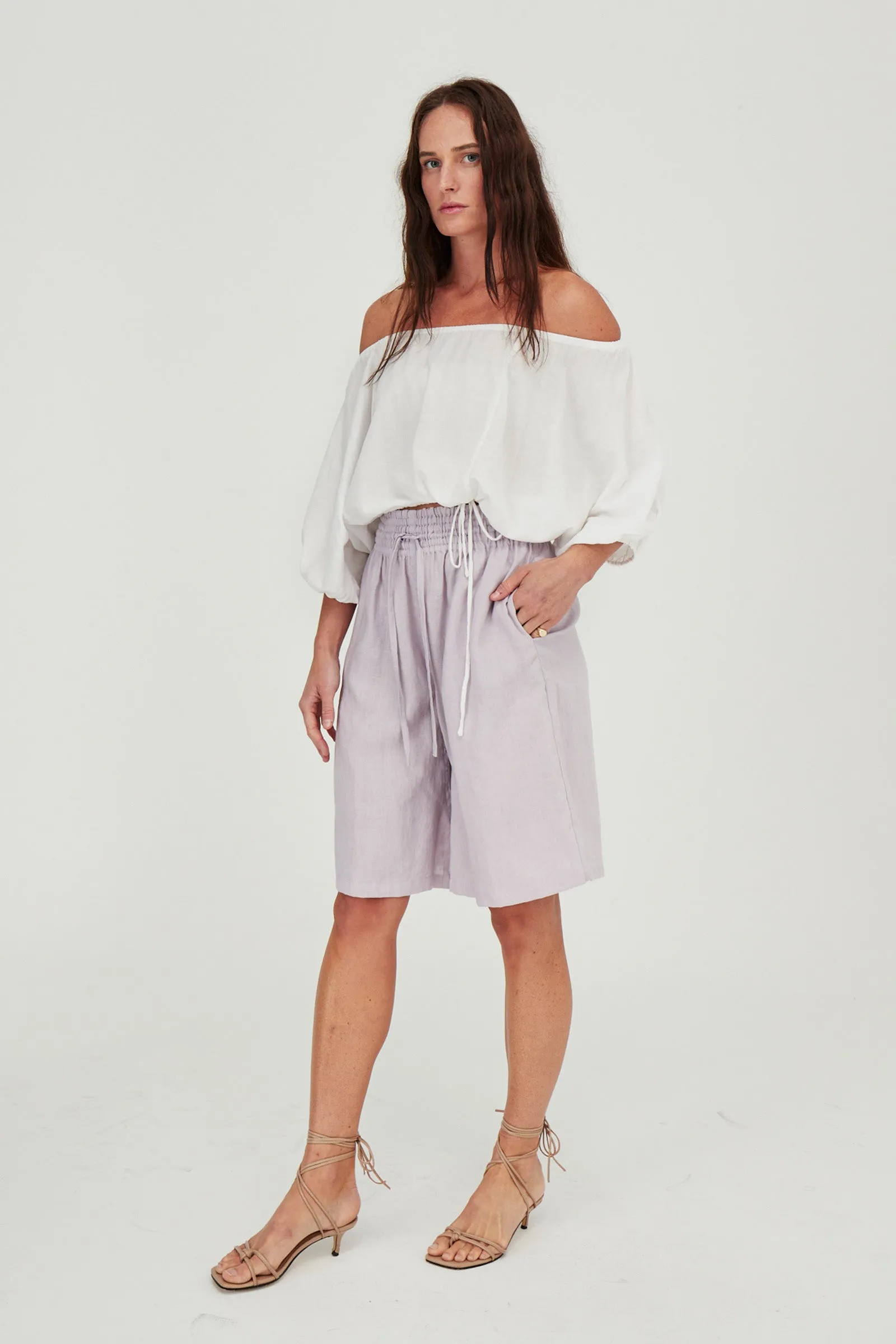 Koko Linen Shorts Mist