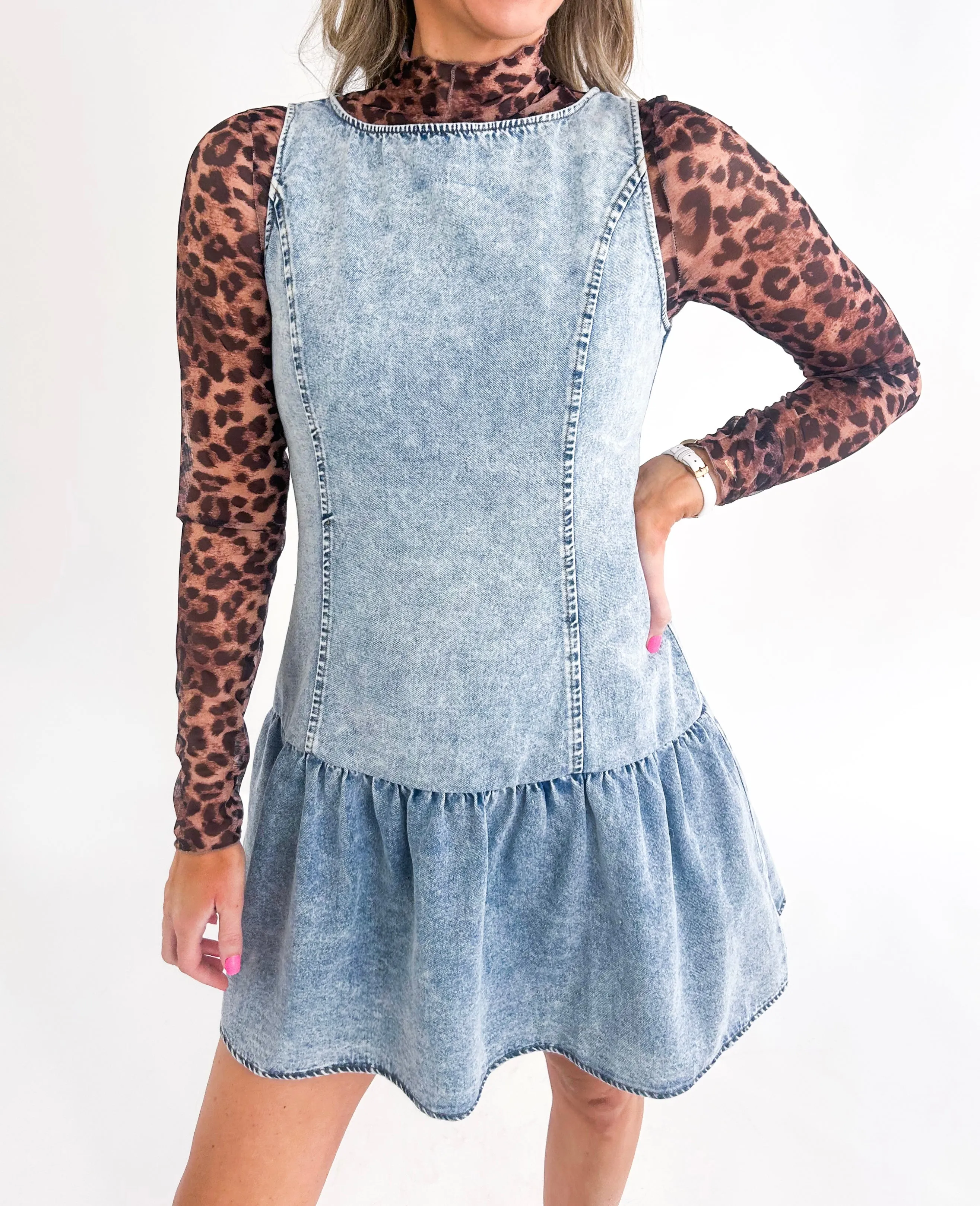 Kollins Denim Mini Dress