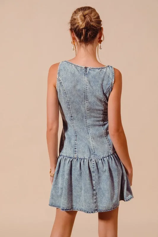 Kollins Denim Mini Dress