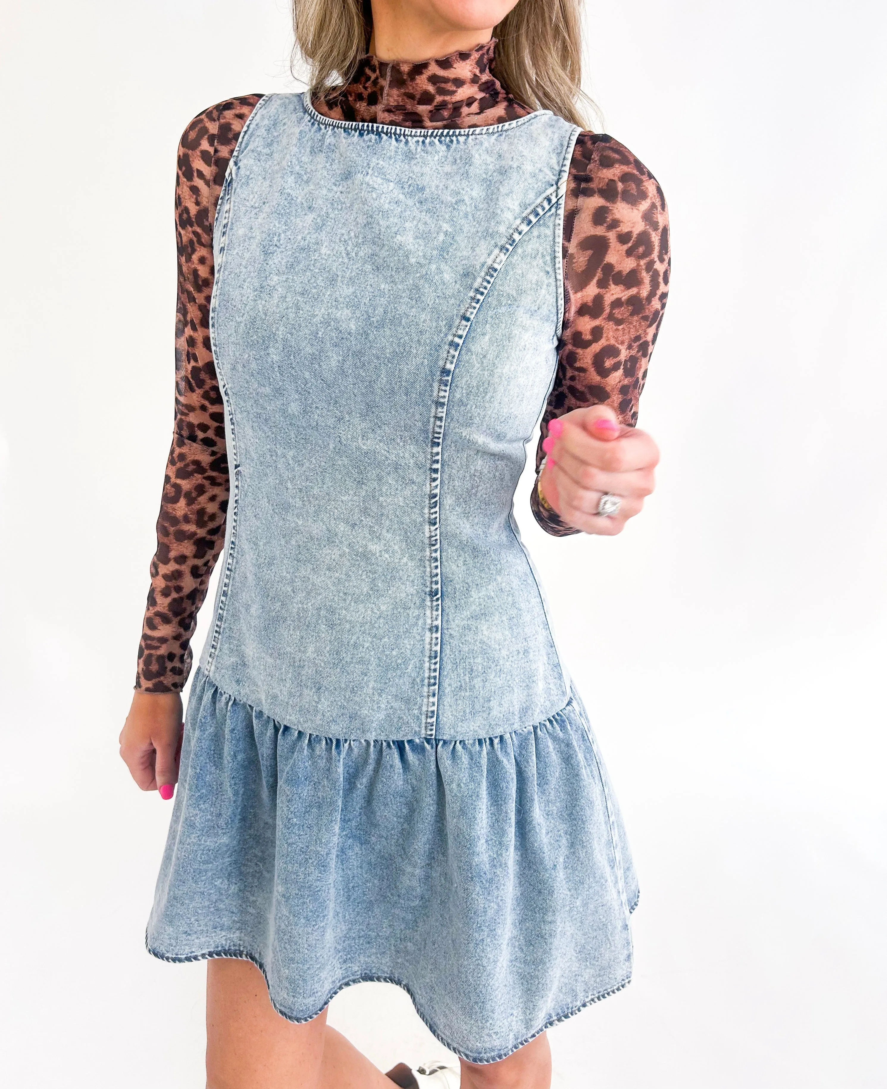 Kollins Denim Mini Dress