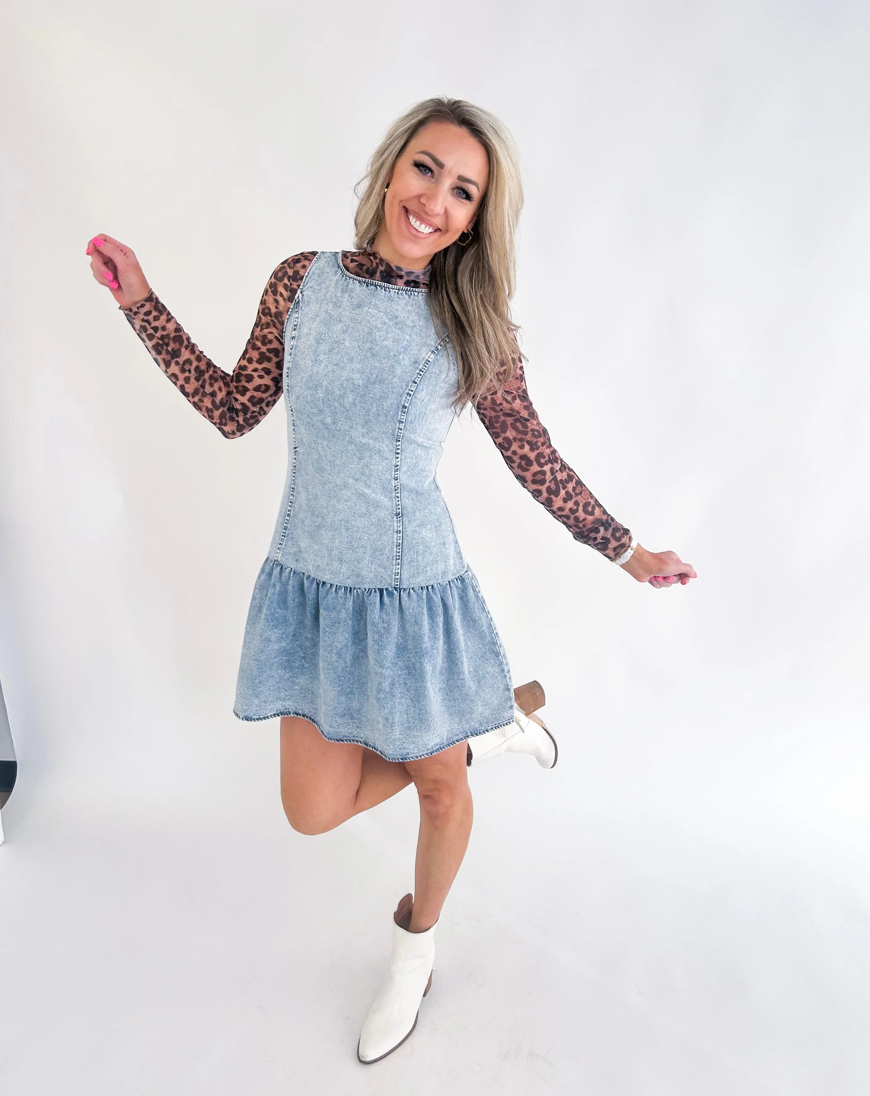 Kollins Denim Mini Dress