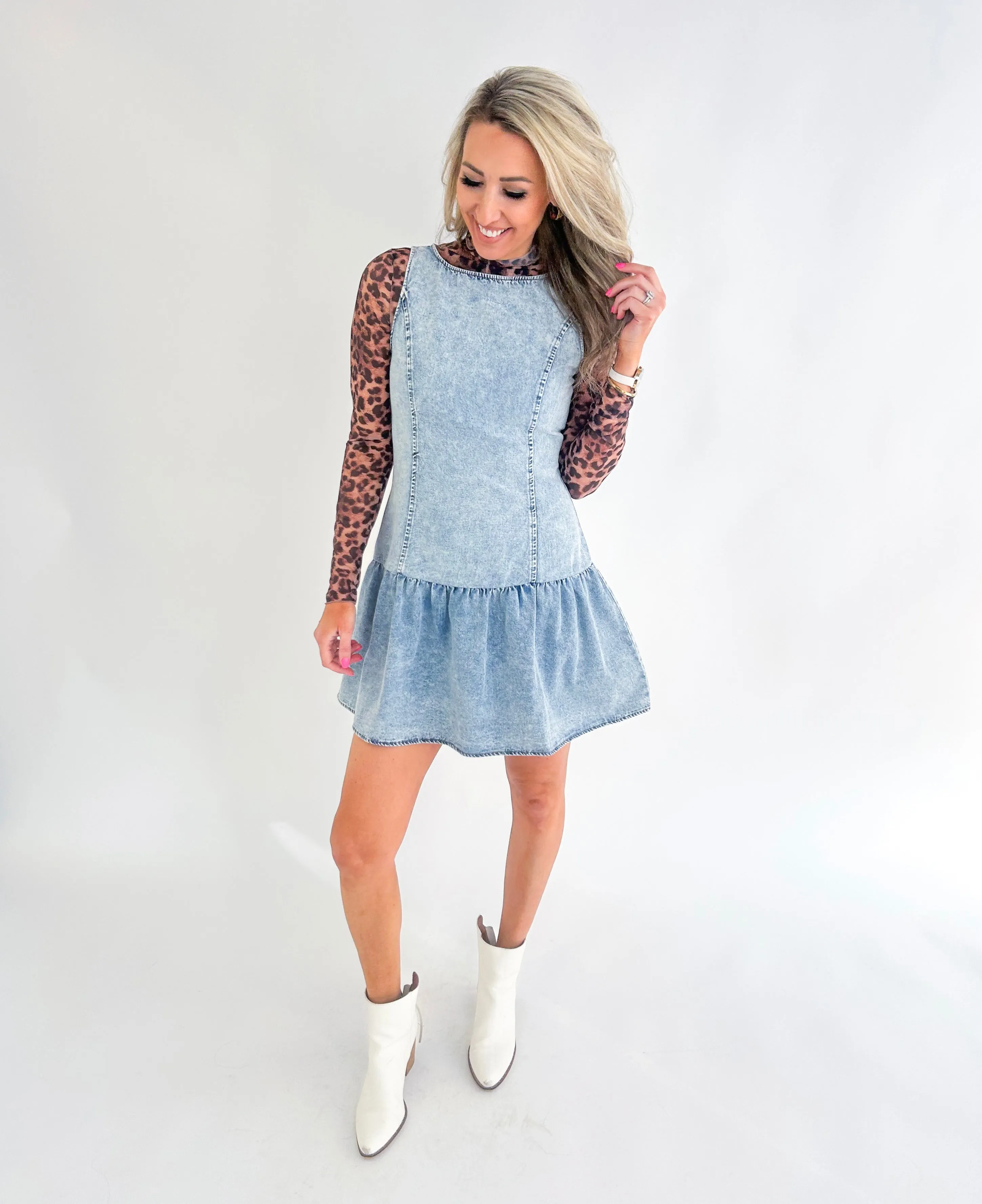 Kollins Denim Mini Dress
