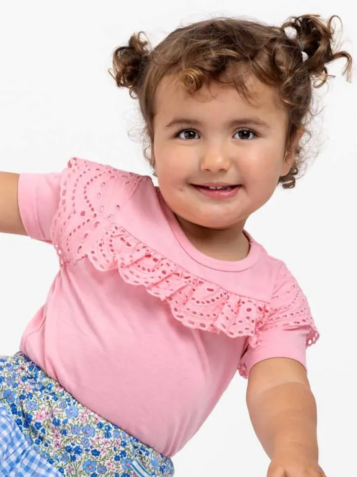 Lace Front Light Pink Tee