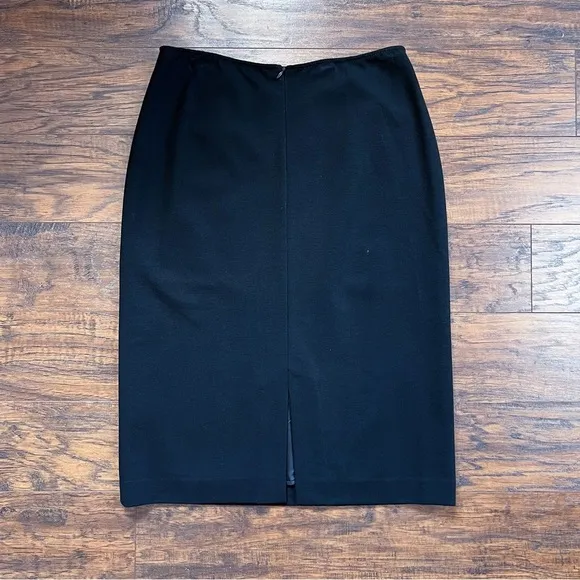 Lafayette 148 • Punto Milano Pencil Skirt black ponte stretch fitted slim