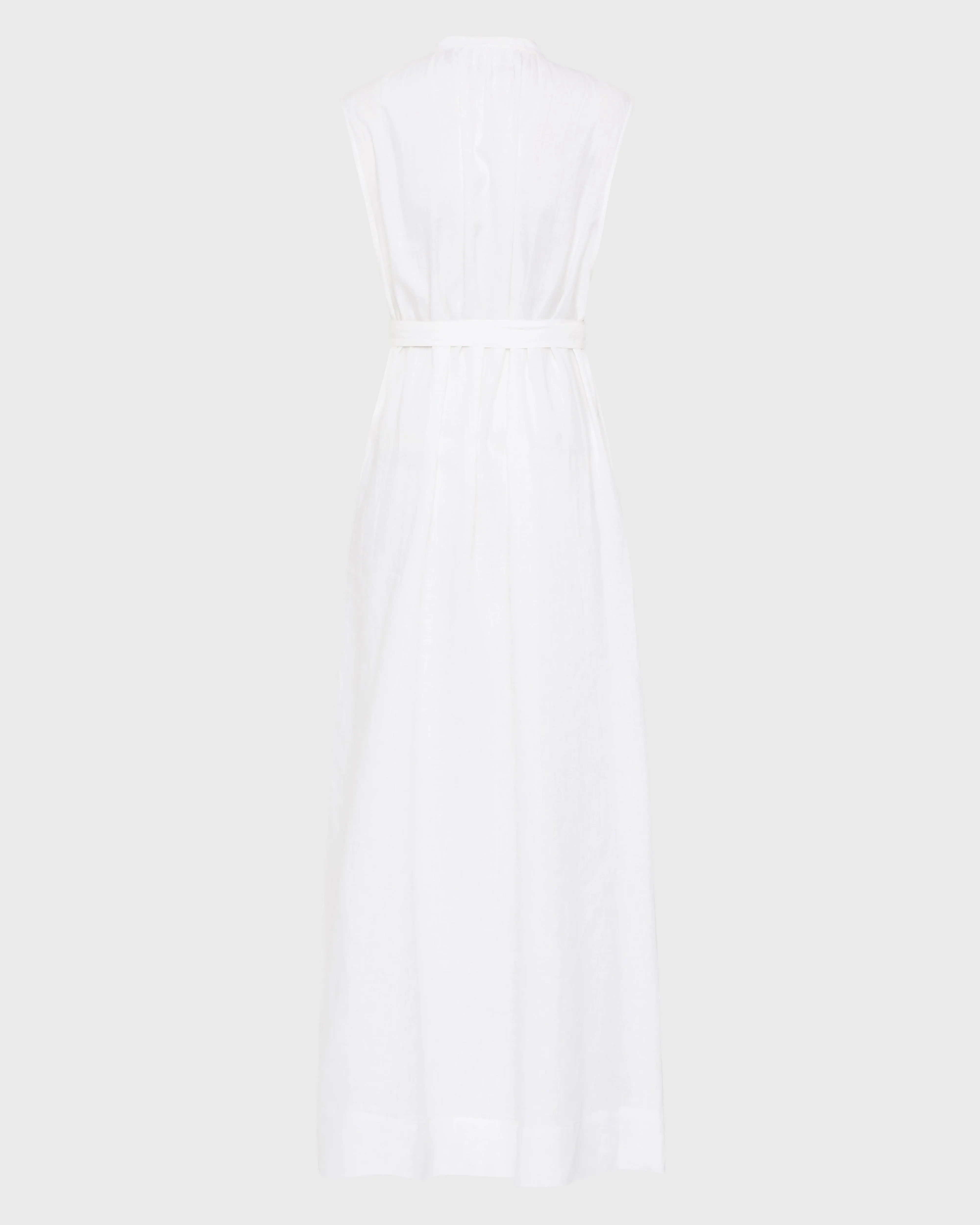 Leiden Button Front Maxi Dress - White
