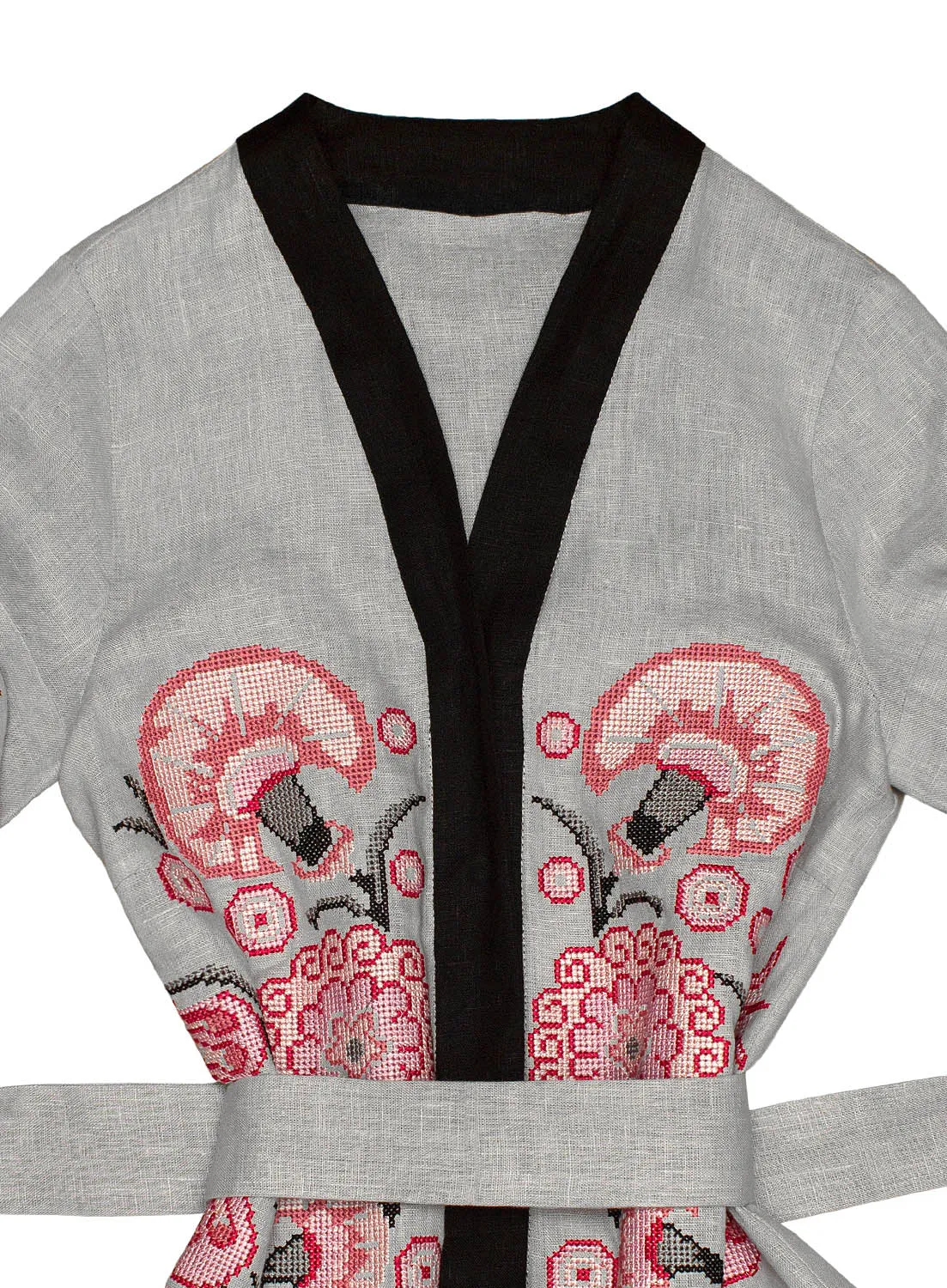 Light gray Boho style Kaftan