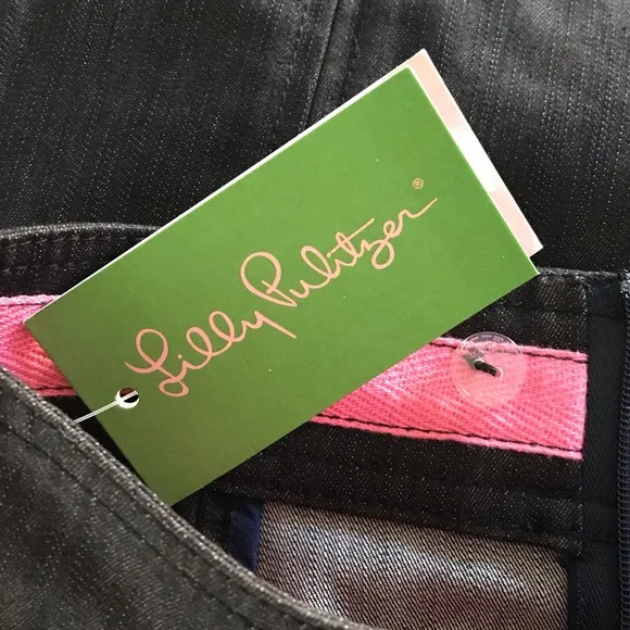 LILLY PULITZER Melanie Pencil Skirt Denim Dark Wash