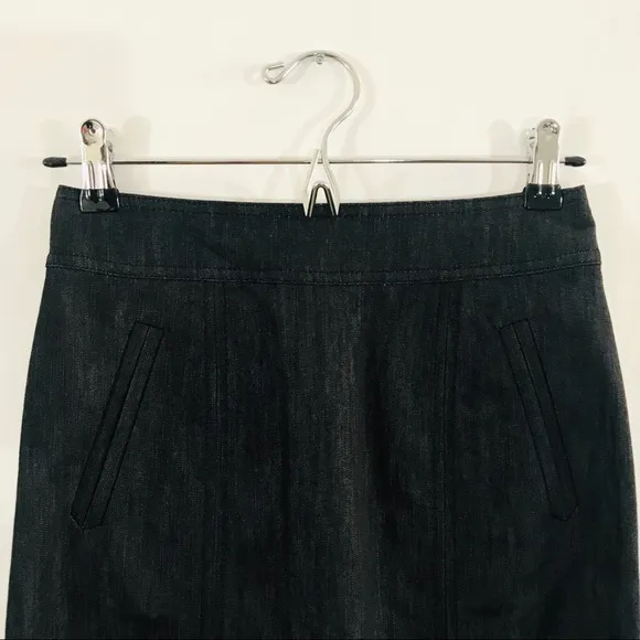 LILLY PULITZER Melanie Pencil Skirt Denim Dark Wash