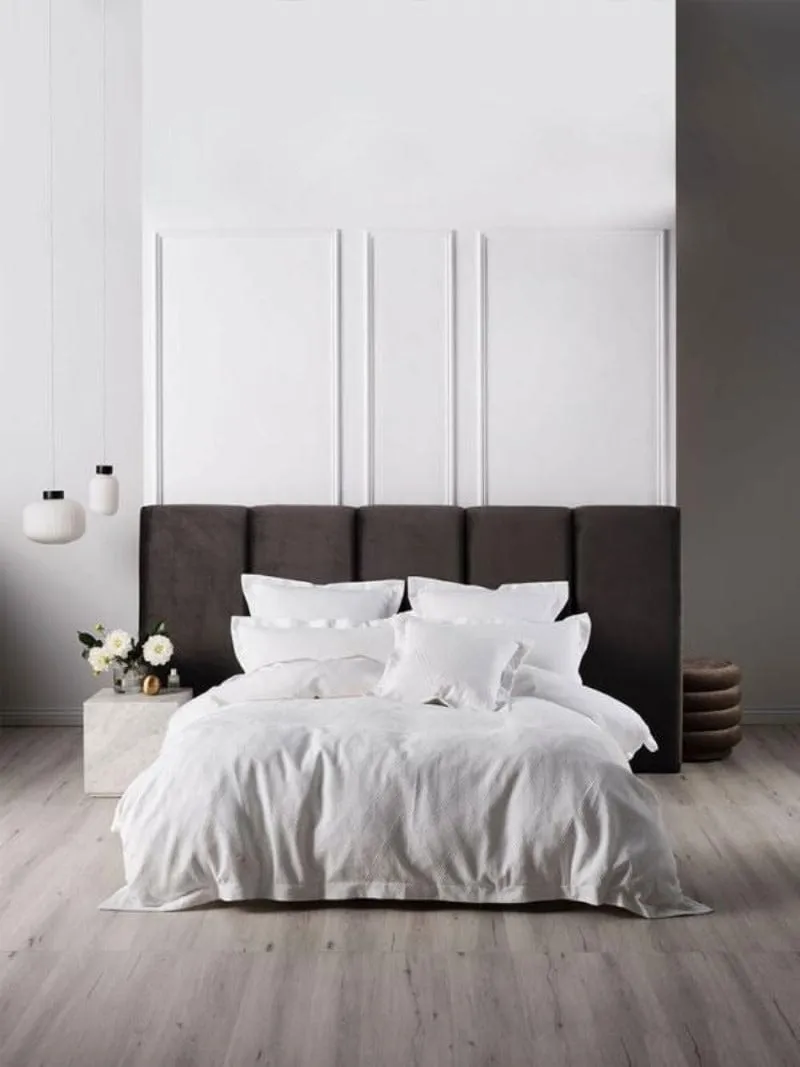 Linen House White Antoine Duvet Cover Set