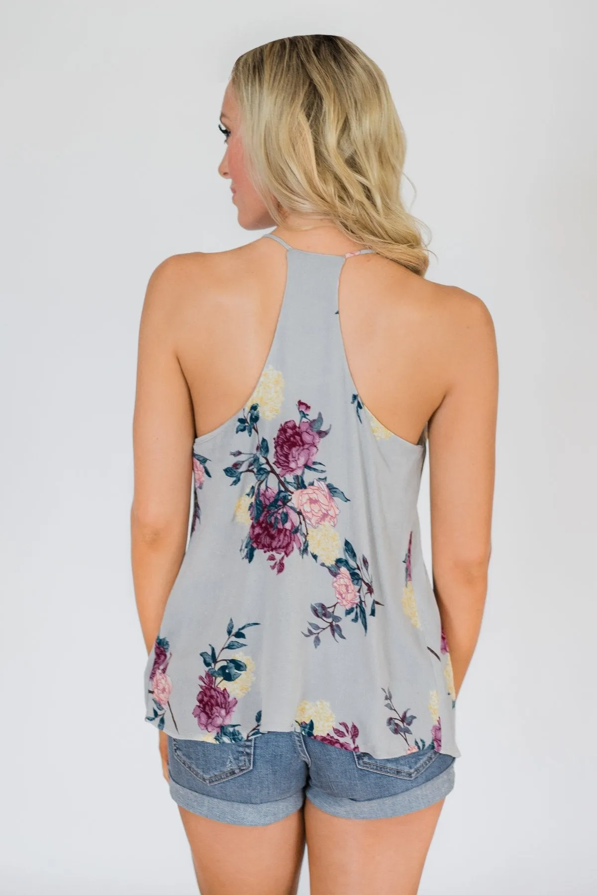 Living My Dream Floral Tank Top