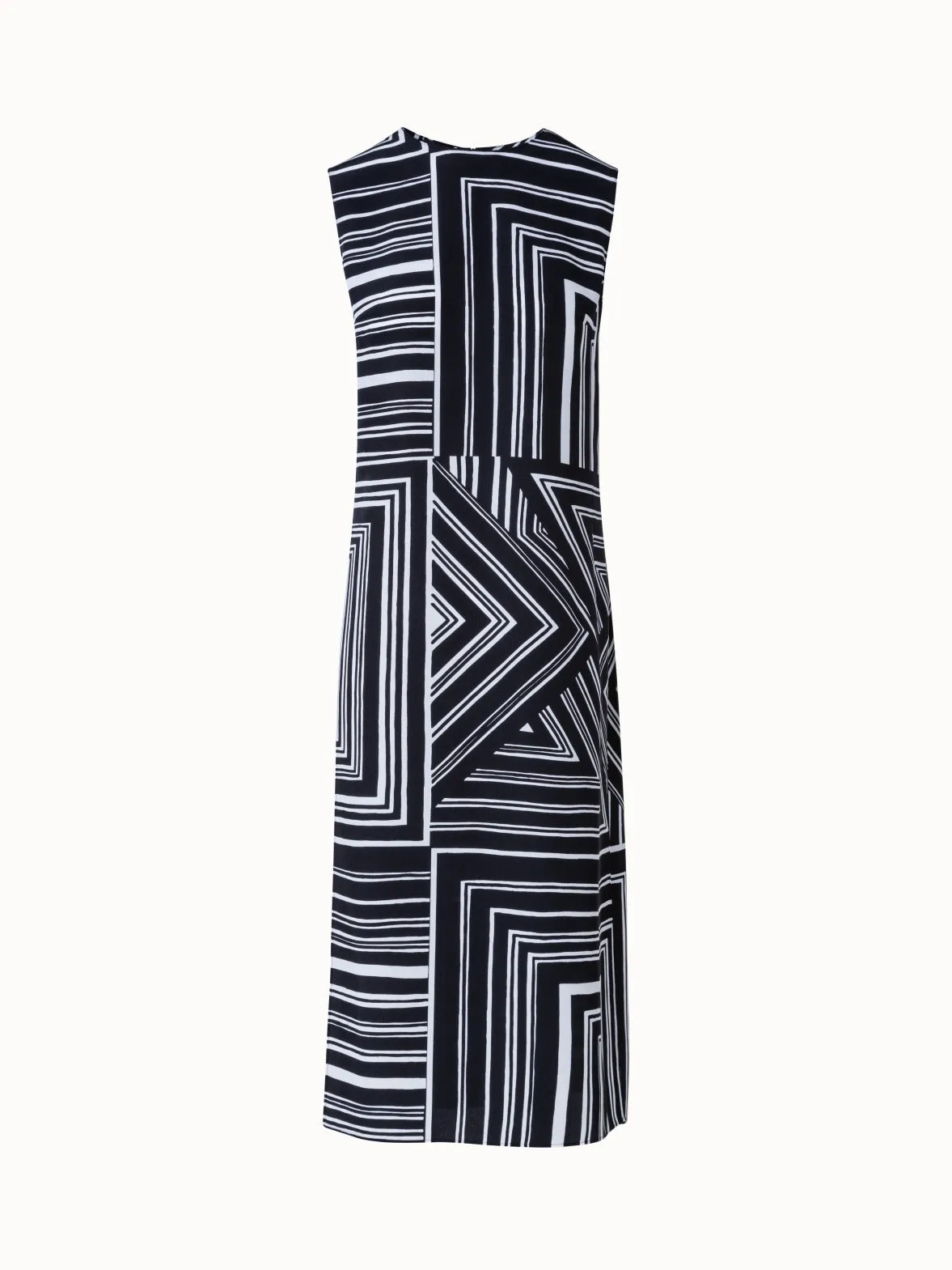 Long Silk Tunic with Lizzi's Lines Print