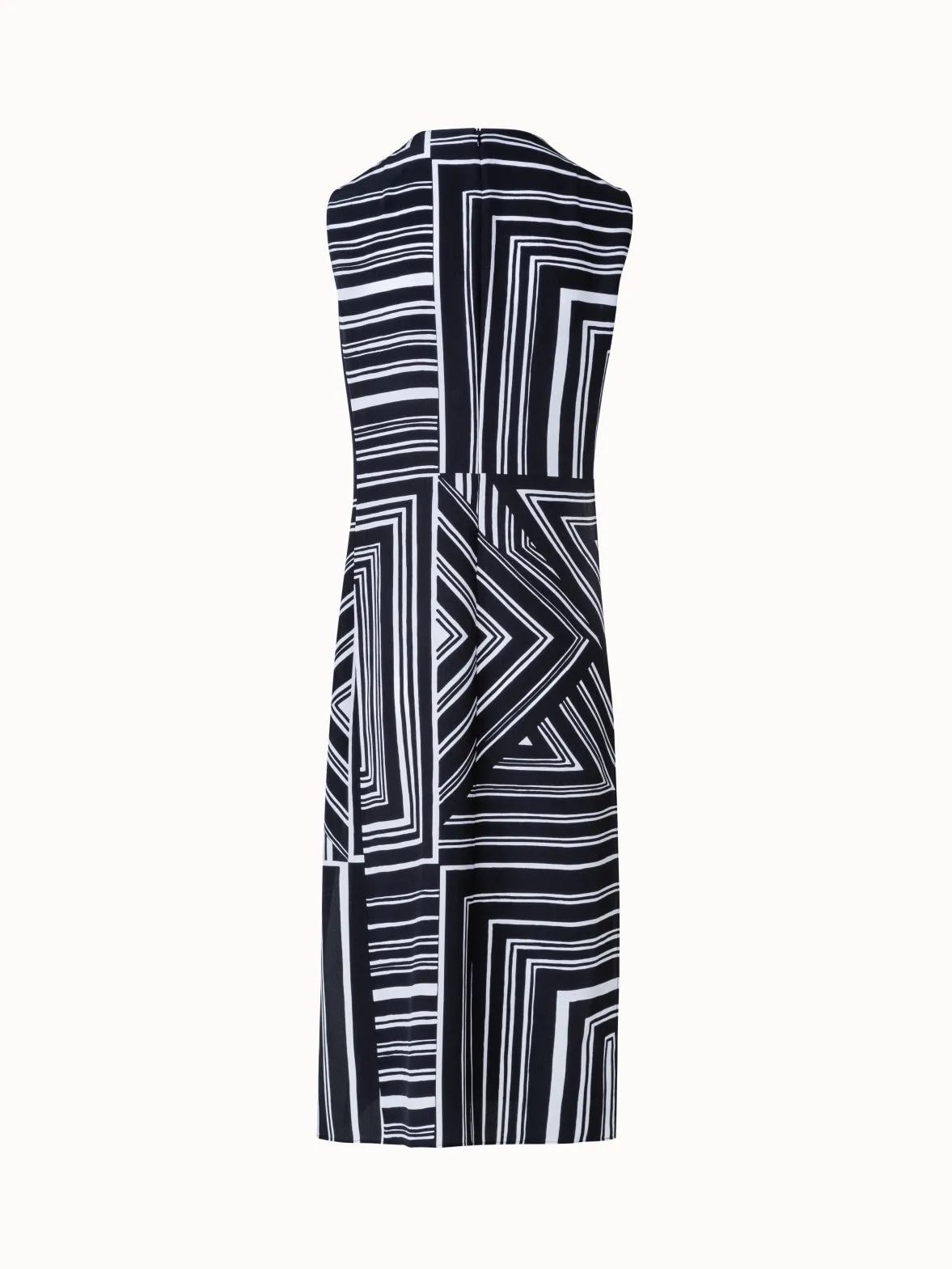 Long Silk Tunic with Lizzi's Lines Print