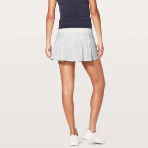 Lululemon Pace Rival Skirt Skort in Eternal Wave White Pleated Mini Tennis