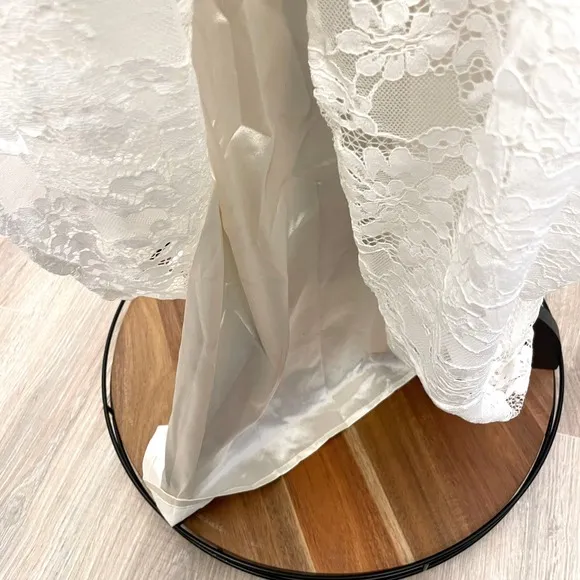 Lulus Now That I've Found You Lace Tiered Maxi Dress In White Size Small New