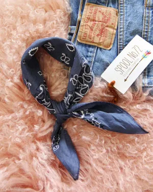 Luxe Cotton Bandana in Blue