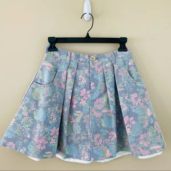 Marc Jacobs Drew Blossom A Line Mini Skirt
