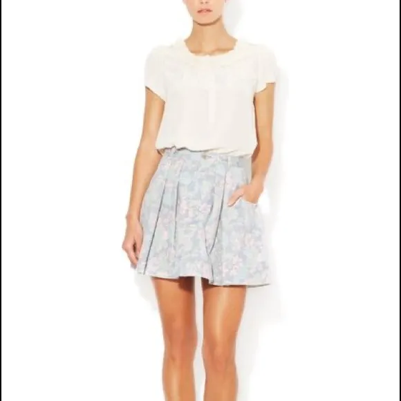 Marc Jacobs Drew Blossom A Line Mini Skirt