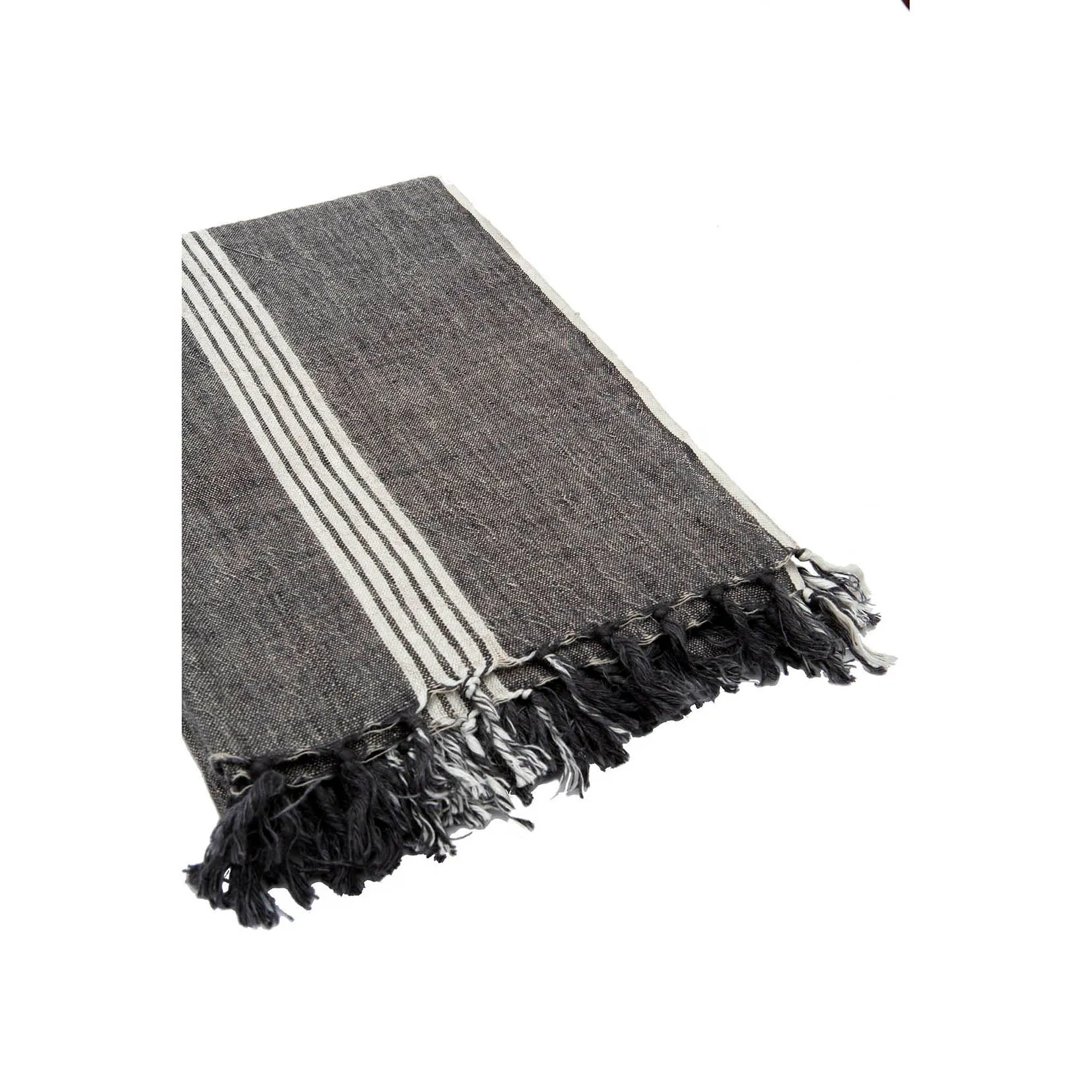 Marker Stripes Linen Throw