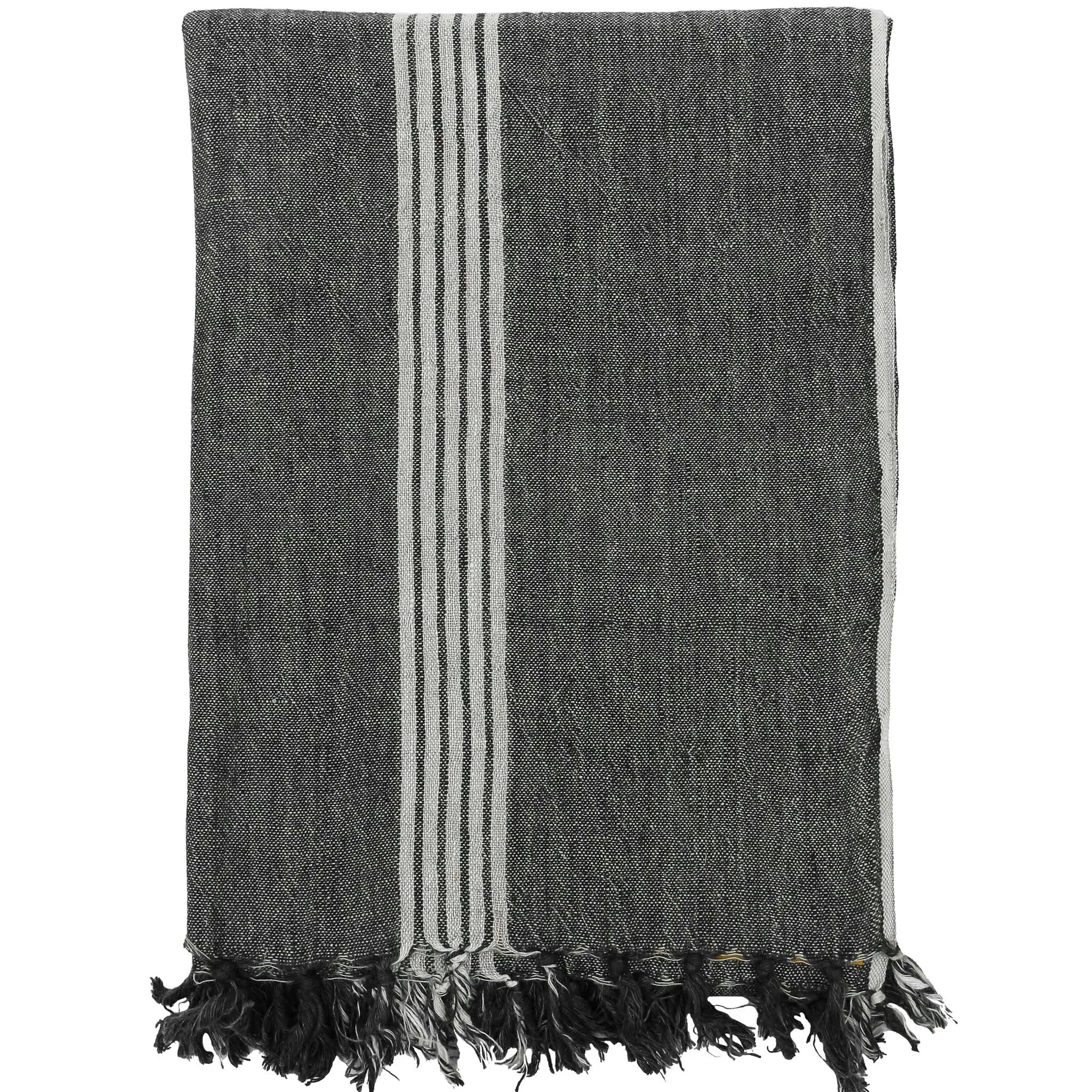 Marker Stripes Linen Throw