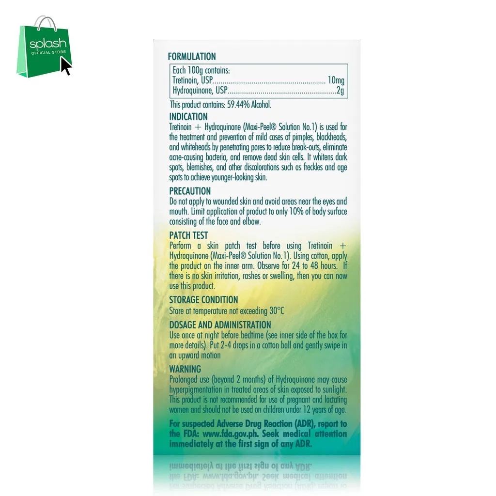 Maxi-Peel Exfoliant Solution #1 60ml