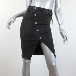 McGuire Pencil Skirt Neverland Black Stretch Denim Size 24 NEW