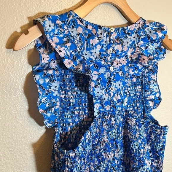 Melloday Blue Floral Boho Maxi Dress