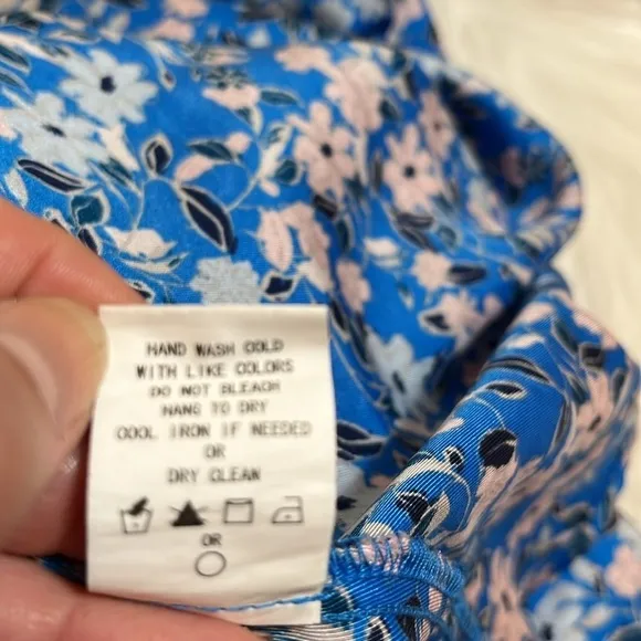 Melloday Blue Floral Boho Maxi Dress