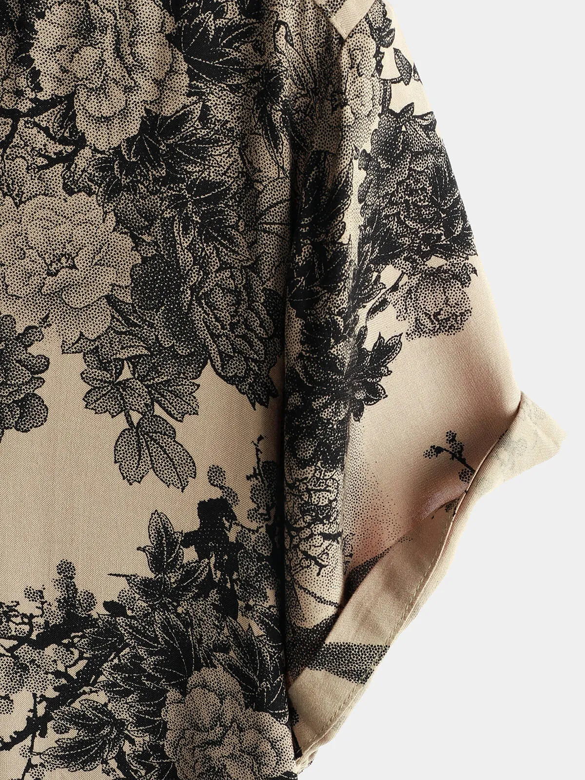 Men's Floral Vintage Summer Hawaiian Short Sleeve Shirt