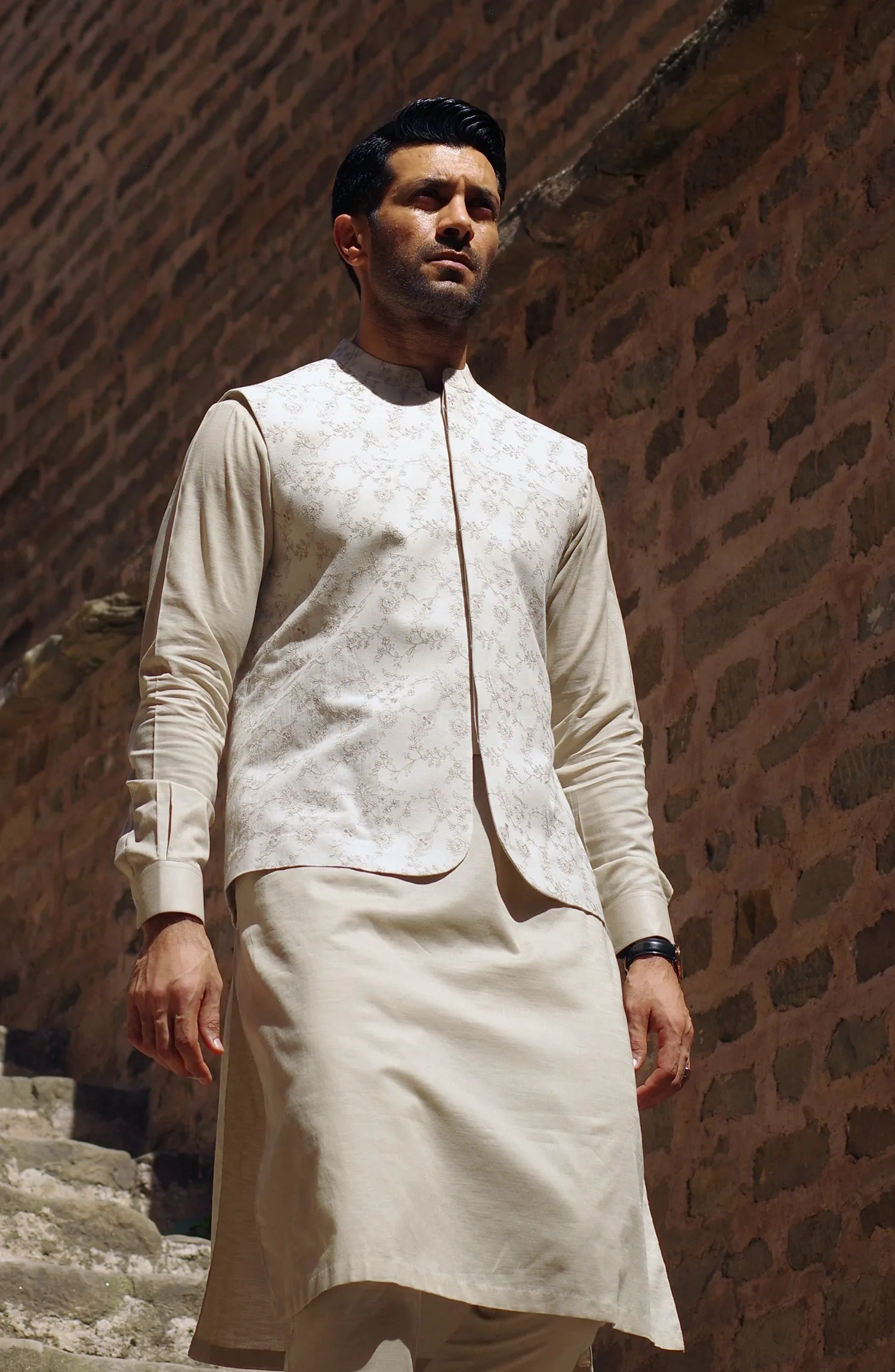 Mens Irish Linen Shiffili Emb.