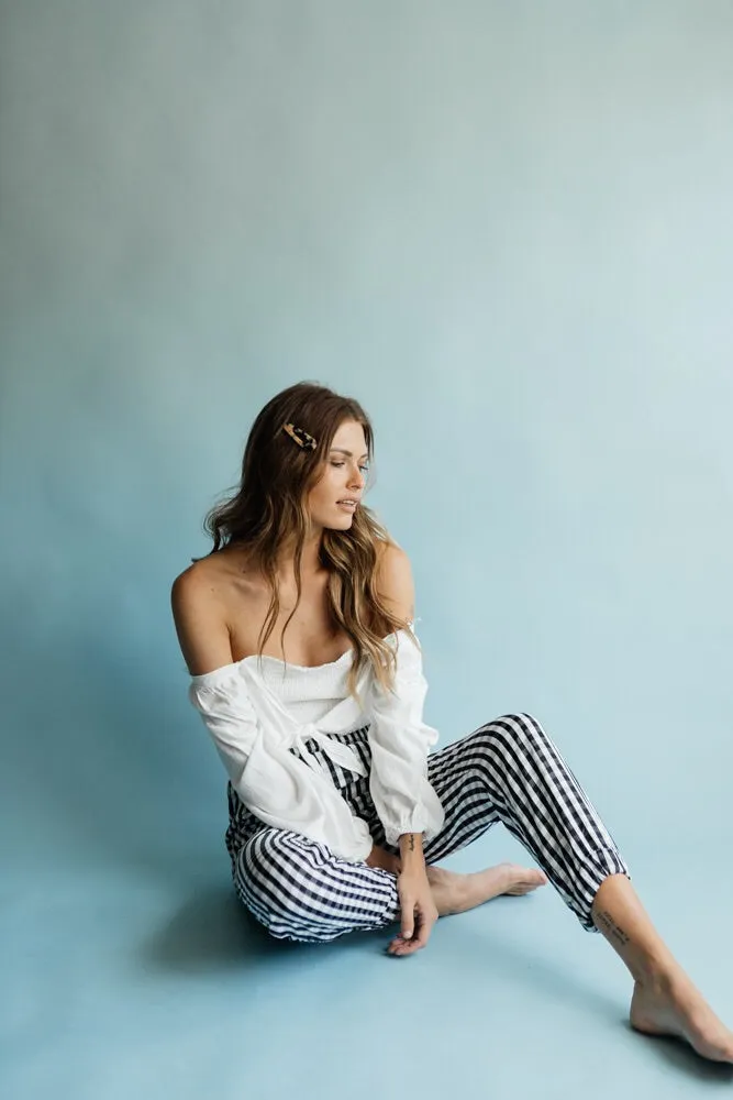 Mia Gingham Joggers