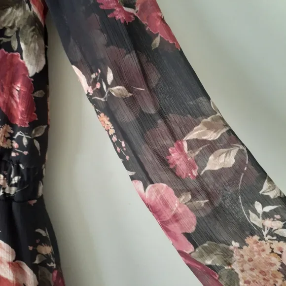 Mini Floral Ruffle Dress