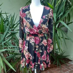 Mini Floral Ruffle Dress
