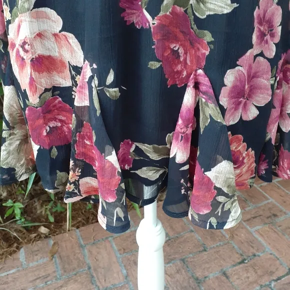 Mini Floral Ruffle Dress