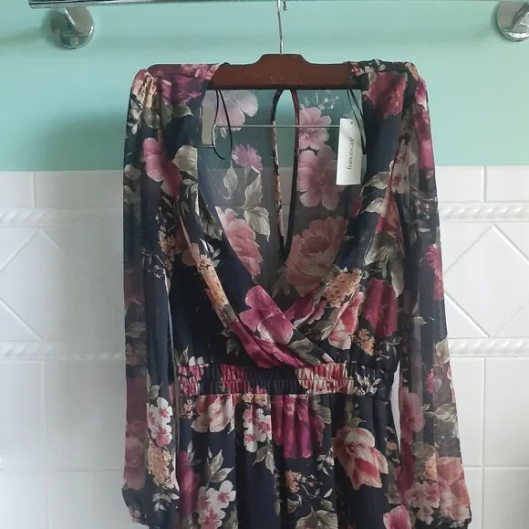 Mini Floral Ruffle Dress
