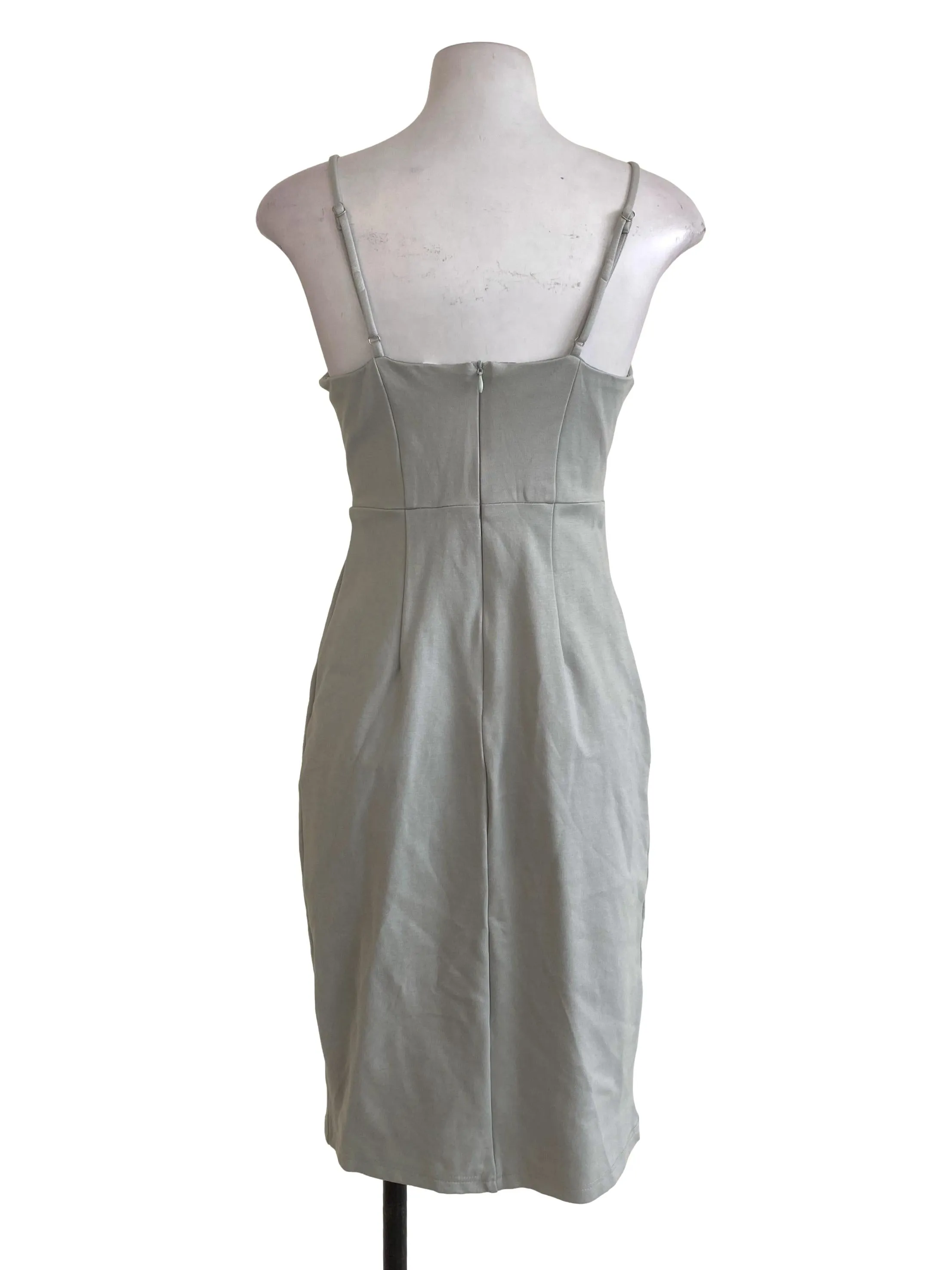 Mint Green Pleated Bust Dress