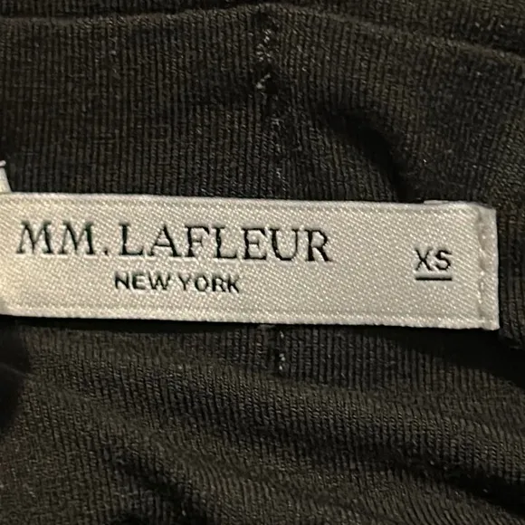 Mm Lafleur The Soho Skirt Ruched Lined Pencil Skirt Stretch Jersey Black Size XS