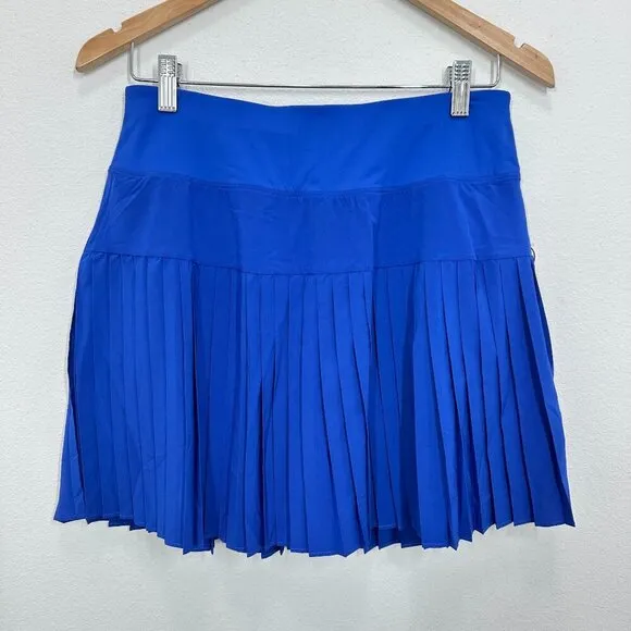 MPG Women's Size Large Royal Blue Pleated Mini Skort Tennis Pickleball Golf NWT