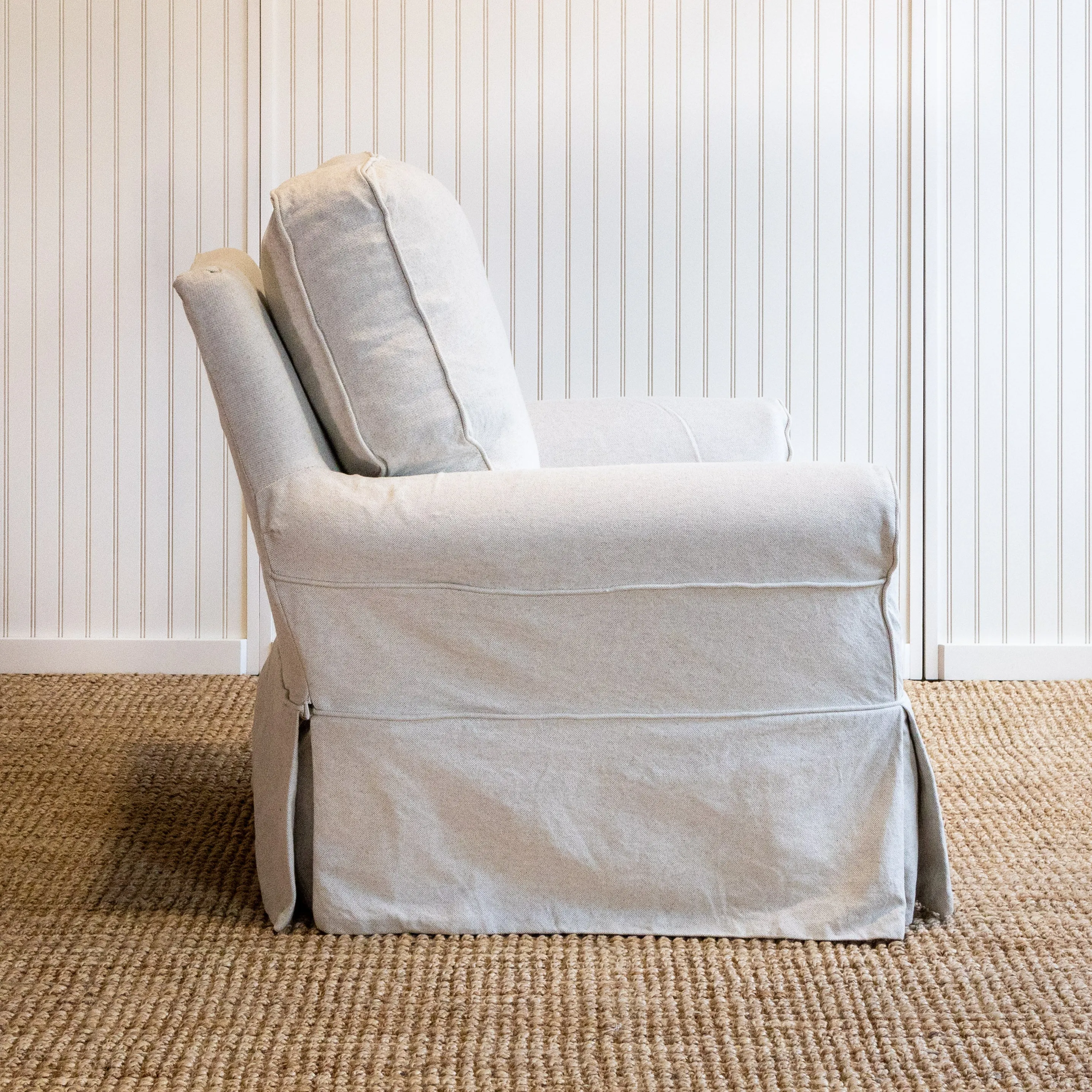 Nantucket Slipcovered XL Swivel Glider