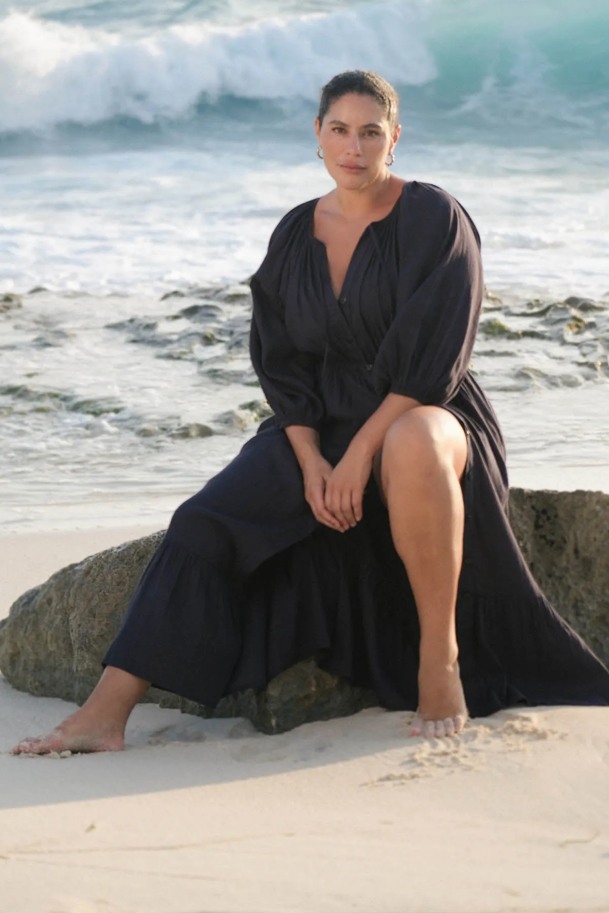 Navy Resort Wear Elgar Maxi Dress